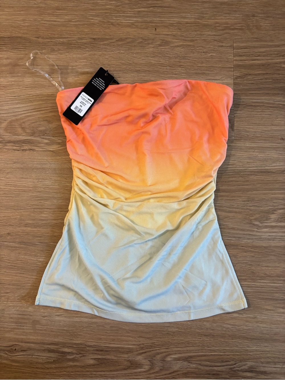 Colorful Ombre Strapless Tube Top